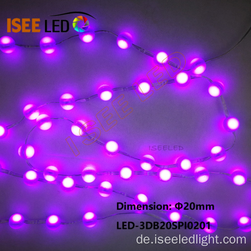 Mini 3D 20MM Durchmesser LED Kugel Bead Light